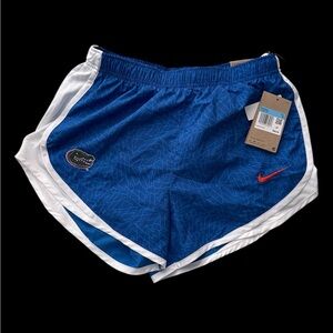 New Blue Women's Florida gators Athletic Shorts with White Trim - Nike medium